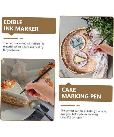 Didiseaon 6 Pcs Can Be Food Coloring Pen Green Icing Pen Dual Tip Markers Baking Pencil White Edible Marker Chocolate Mark Pen Red Edible Marker Red Ink Pen Baking Marker Cake Plastic Brush - Buy Online on SooperMarket.com