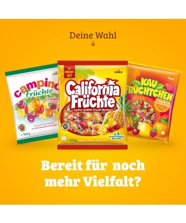 California Fruits Filled Candies 425g - Juicy Fruit Varieties | International Shipping - Buy Online on SooperMarket.com