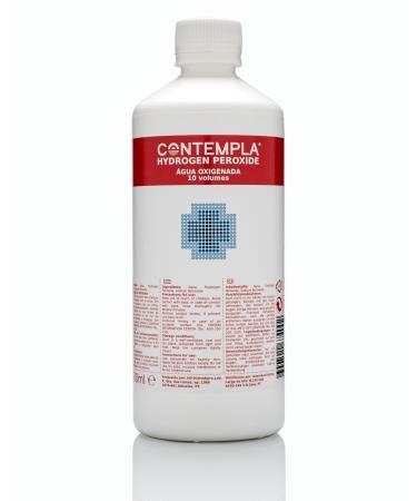 Hydrogen Peroxide CONTEMPLA H2O2 Hydrogen Peroxide 3 Percent 3% 10 Vols 500ml