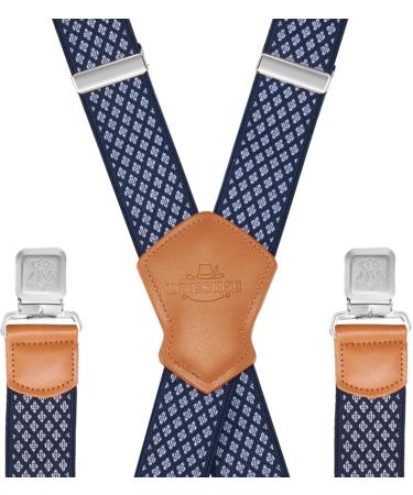 Dresime H str ger for Men & Women | 4 Clip X-Shaped Elastic Suspenders for Overalls Jeans Motorcycle Pants & More - Buy Online on SooperMarket.com