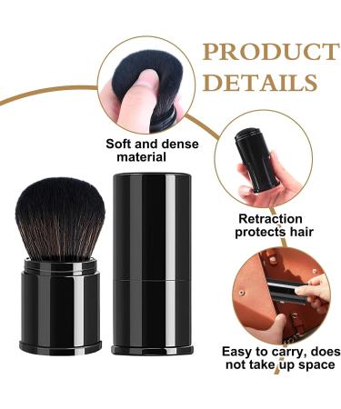Soft Powder Makeup Brush for Face Mushroom Shaped Blusher Brush for Cheeks retractable Brush for All Face Makeup & Foundation Mineral Make up Foundation or Nail Arts Dust Clean (Black) - Buy Online on SooperMarket.com
