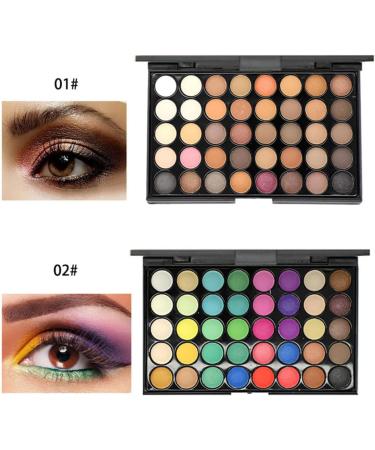 Angoily 3pcs 40 Pearly Colors Makeup Lustre for Eyeshadow Smoky Shadow Cosmetic Eye Ladies Matte Girls - Buy Online on SooperMarket.com