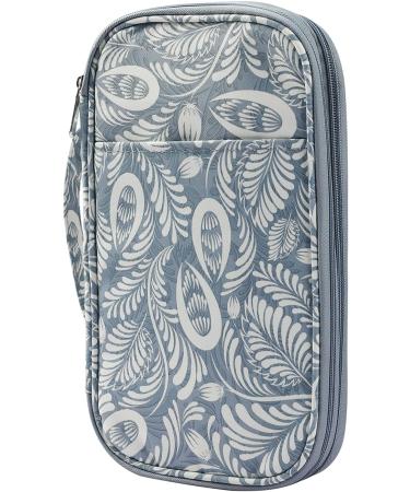 Coopay Crochet Hook Case Organizer Storage Bag - Portable Travel Knitting Needle Case for Crochet Hooks and Knitting Needles - Gray Blue - Up to 11 - Buy Online on SooperMarket.com
