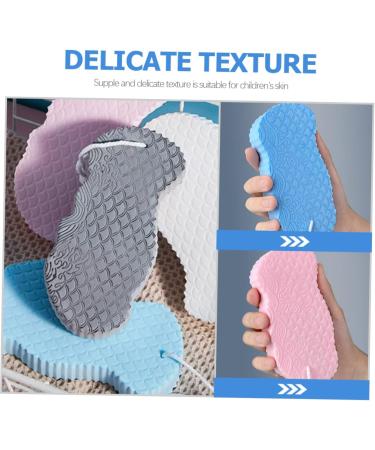 Belliffy 4pcs Bath Sponge Body Scrubber for Kids - Exfoliating Spa Shower Tool for Infants - PVA Soft Material - Buy Online on SooperMarket.com