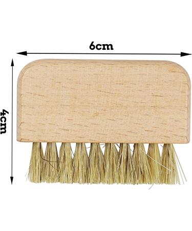 Wooden Nail Brush Set - Fingernail and Toenail Cleaning Brushes - Buy Online on SooperMarket.com