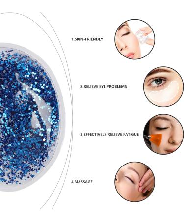 Reusable Gel Eye Mask - Hot Cold Therapy for Tired Eyes & Dark Circles (Blue) - Buy Online on SooperMarket.com
