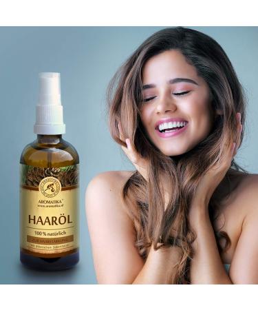 Pure & Natural Hair Oil 100ml - Jojoba Cedar Eucalyptus & Orange Oils for Dry & Brittle Hair - Treatment for Shine Smoothness & Split Ends - Buy Online on SooperMarket.com