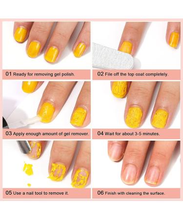 LOUINSTIC Gel Polish Remover 0.5oz - Fast & Gentle Nail Gel Remover | 3-5 Minute Removal Time - Buy Online on SooperMarket.com