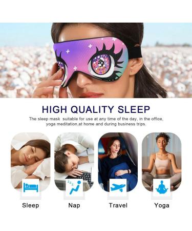 Haskirky Light Blocking Breathable Eye Mask for Deep Sleep - Adjustable Adult Men and Women Travel Mask for Business Trips, Yoga, Meditation - Comfortable and Smooth Office Goodies - Buy Online on SooperMarket.com