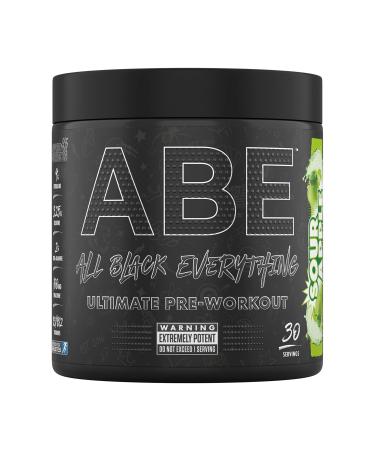 Applied Nutrition ABE Pre Workout - All Black Everything Pre Workout Powder Energy & Physical Performance with Citrulline Creatine Beta Alanine (315g - 30 Servings) (Sour Apple) Sour Apple 30 Servings (Pack of 1)