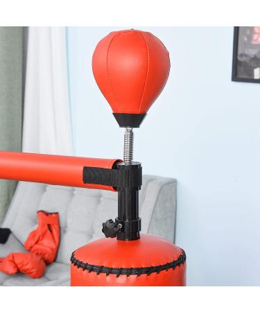 Soozier Boxing Bag Freestanding Punch Bag with Reflex Bar  Gloves  Rotating Flexible Arm  Speed Ball  Waterable Base for Adult & Kids - Buy Online on SooperMarket.com