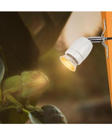 CPRosp Dimmable Heat Lamp for Reptiles - E27 Ceramic with 2 Spot Lamps 360 Rotatable 1.8m Cable - Perfect for Lizards & Turtles - Buy Online on SooperMarket.com