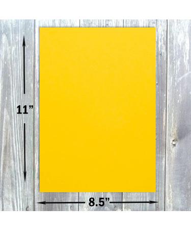 Hamilco Dandelion Yellow Cardstock Scrapbook Paper 8.5 x 11 - 50 Pack - Buy Online on SooperMarket.com