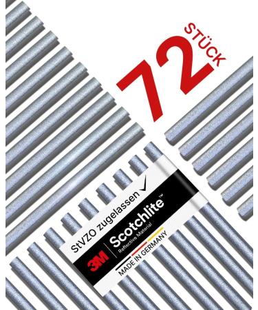 PEDALUXX Spoke Reflectors - 72 PC Set for 1 Bicycle | StVZO Approved with 3M Scotchlite Reflective Material - Buy Internationally! - Buy Online on SooperMarket.com