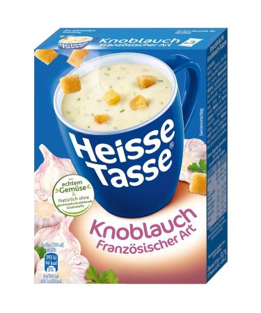 Hot cup of French garlic soup-finished in just 2 minutes-just add hot water-the perfect soup snack (12 pack)