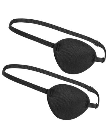 Tvoip 2Pcs Single Eye Mask 3D Stereo Comfort Sponge Shading Cover Training Pirate Toy Eye Patch Eye Mask For Children Adult Kids