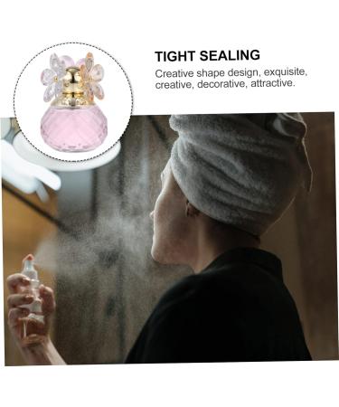 Gogogmee 1 Perfume Talco Perfumado Para Mujer Fragrance Pump Bottle Aroma Sprayer Container Vintage Aroma Container Car Scents for Women Refillable Essential Oil Sprayer Glass 9.00X6.00X6.00CM Pink - Buy Online on SooperMarket.com
