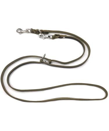 Double Linen Dog Liner for Small & Large Dogs - Adjustable 2m Olive Green | Durable & Stylish - Buy Online on SooperMarket.com