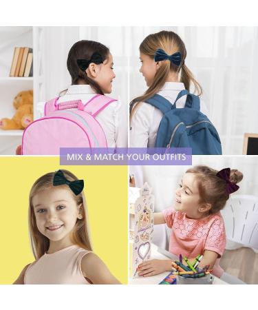 BasicSense Velvet Hair Clip for Women & Girls - 2 Pack Royal Blue | Stylish Hair Accessories for All Occasions - Buy Online on SooperMarket.com