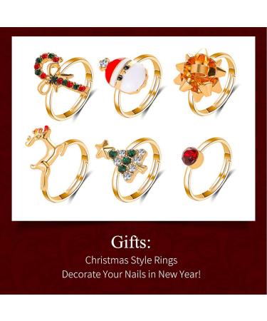 Christmas Red Green Golden Glitter Dip Powder Set - No Lamp Cure Needed | Even & Smooth Finish | 6pcs x 10g/box - Buy Online on SooperMarket.com