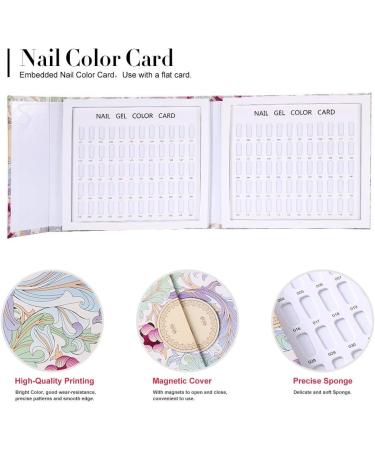 120 Colors Nail Art Display Set | Nail Tips Memory Tools & Gel Polish Color Card Panels for Salons - Buy Online on SooperMarket.com