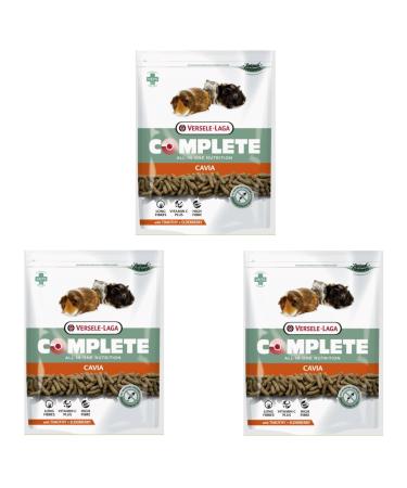 Versele-Laga Complete Cavia All-in-One Nutrition |3 pack |3 x 500 g |Pellets for guinea pigs |Contains Timothy-Heu |Enriched with elderberries and herbs 1.5 kg (1 Pack)
