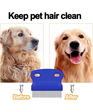 3 Pcs Pet Flea Combs Fine Teeth Pet Comb Grooming Set for Cat Dog Flea Lice Float Hair and Tear Stain Remover Combs Fine Tooth Grooming Tool - Buy Online on SooperMarket.com