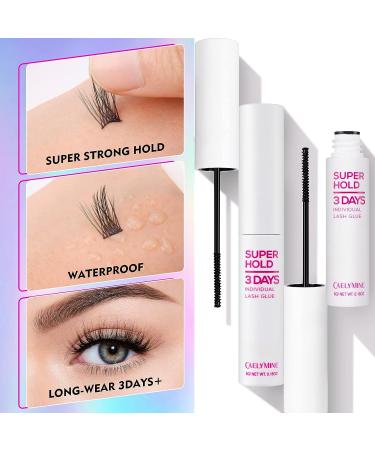 CAELYMINE Cluster Lash Glue 0.17fl.oz/5ml - Super Strong Hold for Individual Cluster Lashes, False Eyelashes - Waterproof, Latex Free, 72-Hour Hold - Buy Online on SooperMarket.com