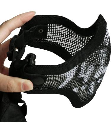 AOUTACC Skull Airsoft Mask and Goggles Set for CS Paintball - Black - Buy Online on SooperMarket.com