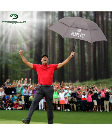 Procella Golf Umbrella 62 Inch - Windproof & Waterproof | Vented Canopy, Automatic Open | Best Golf Gift for Men & Women - Buy Online on SooperMarket.com