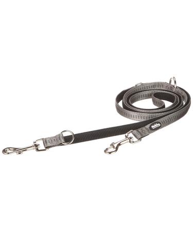Nobby Leash Soft Grip dark grey / black L: 200 cm W: 15 mm 1 piece dark grey-black S