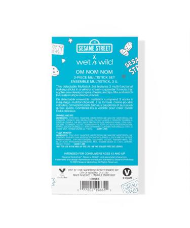 Wet n Wild OM NOM NOM 3-Piece Multi-Stick Kit - Sesame Street Collection - Buy Online on SooperMarket.com