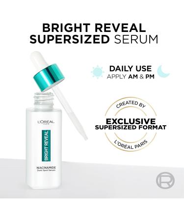 L'Or al Paris Bright Reveal Niacinamide Dark Spot Serum 10% - Visibly Fades Dark Spots, Acne Marks, Sunspots - 50ml - Buy Online on SooperMarket.com