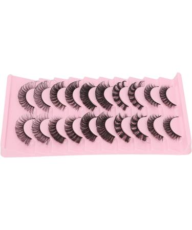 10 Pairs False Eyelashes Set DD Curl False Eyelashes Russian Strip Lashes Thick Multilayer False Eyelashes for Women - Buy Online on SooperMarket.com