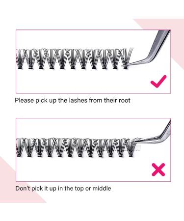 Fadlash Cluster Eyelash Extension 20 Root 0.07mm D Curl 11mm Individual Lashes - DIY Self-Application Extensions - Buy Online on SooperMarket.com