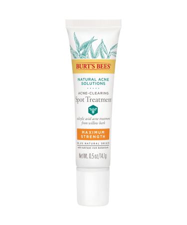Burt's Bees Natural Acne Solutions Maximum Strength Spot Treatment Cream for Oily Skin, 0.5 Oz (Package May Vary) Targeted Spot Treatment