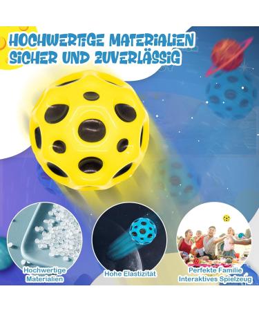 Buy Aihaoyu 6-Piece Astro Jump Ball Set - High Bouncing Mini Colored Rubber Balls for Indoor & Outdoor Fun - Buy Online on SooperMarket.com