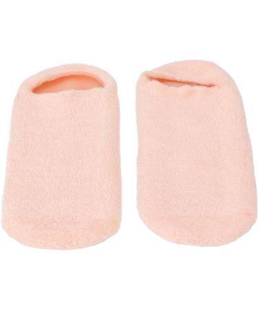 Moisture Socks for Rough Skin - Soft Gel Spa Socks - 2 Pack Essential Oil Design - Pink Moisturizing Socks for At Home Care - Buy Online on SooperMarket.com