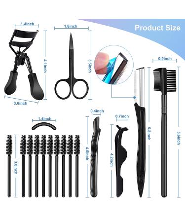 MAGEFY Faux Mink Eyelashes Variety Pack - 10 Pairs, 5 Styles | Natural to Dramatic Volume | 3D False Lashes with Brow Grooming Kit - Buy Online on SooperMarket.com