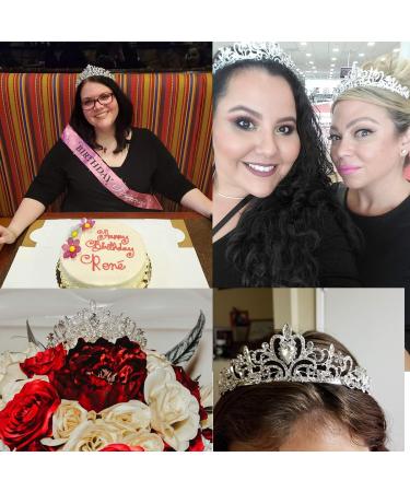 Mcrown Crystal Tiara for Women - Wedding Bridal Headband for Princess Prom Birthday Party - Buy Online on SooperMarket.com