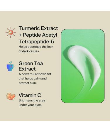 Bubble Skincare Morning Rays Eye Cream - Brightening Vitamin C Formula for Dark Circles & Puffiness - 15ml Green Tea Extract Infused - Buy Online on SooperMarket.com