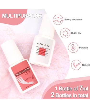 Sularpek Nail Glue Set - 2pcs 7ML Extra Strong False Nail Glue for Manicure - Buy Online on SooperMarket.com