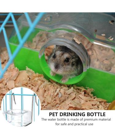 Balacoo 2 Pcs 180ml Guinea Pig Water Bottle No Drip Plastic Automatic Rabbit Water Feeder Hanging Fountains Pet Drinking Bottle with Hooks Springs for Amall Animals Transparent - Buy Online on SooperMarket.com