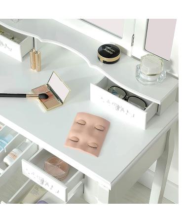 Embagol 2 Pairs Replaced Eyelids for Makeup Training | Removable & Realistic Eyelash Practice | Soft-Touch Rubber - Buy Online on SooperMarket.com