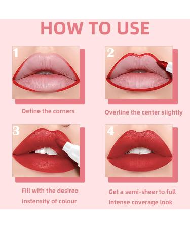 Buy 3 Colors Lip Stain Pen - Long Lasting Matte Lip Tint & Waterproof Lip Makeup | International Shipping Available - Buy Online on SooperMarket.com