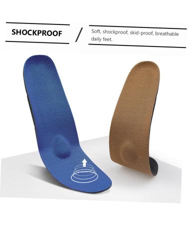 Orthopedic Tan Sneakers with Arch Support | 2 Pairs Insole Plantar Fasciitis Sports Shoes | Healeved Elastic Absorption Insoles - 25.5X8.2X2.3cm - Buy Online on SooperMarket.com