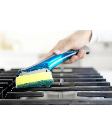 Scotch-Brite Heavy Duty Dishwand Kit with Soap Control Button - 1 Wand + 6 Refill Pads - Buy Online on SooperMarket.com
