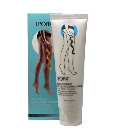 LIPOFIX Anti Cellulite Cream Treatment. Most Impressive Formula for skin Firming Tightening Body Shaping 4.06 Oz 4.06 Ounce (Pack of 1)