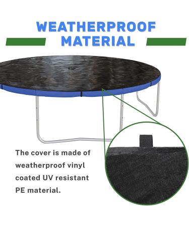 Sposuit 12/14/15ft Trampoline Cover - Rainproof UV Resistant Protection for Round Trampolines | Wear-Resistant Gravity Material | 12 FT - Buy Online on SooperMarket.com