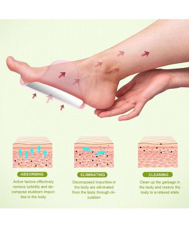 Detox Foot Pads | Bamboo Vinegar Deep Cleansing Patches for Foot Care - 14PCS | Relieve Stress, Improve Sleep, Relaxation - Buy Online on SooperMarket.com